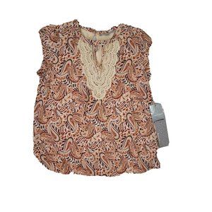 Daniel Rainn Top Ivory Floral RN 139276